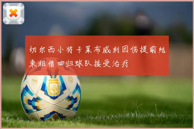 切尔西小将卡莱布威利因伤提前结束租借回归球队接受治疗